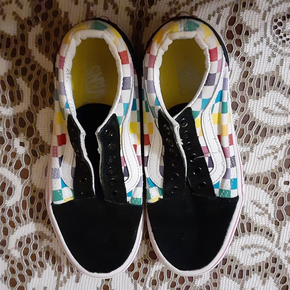 Vans Other - Van's Off the Wall Ward (Party Check) Multi/Black Sneakers